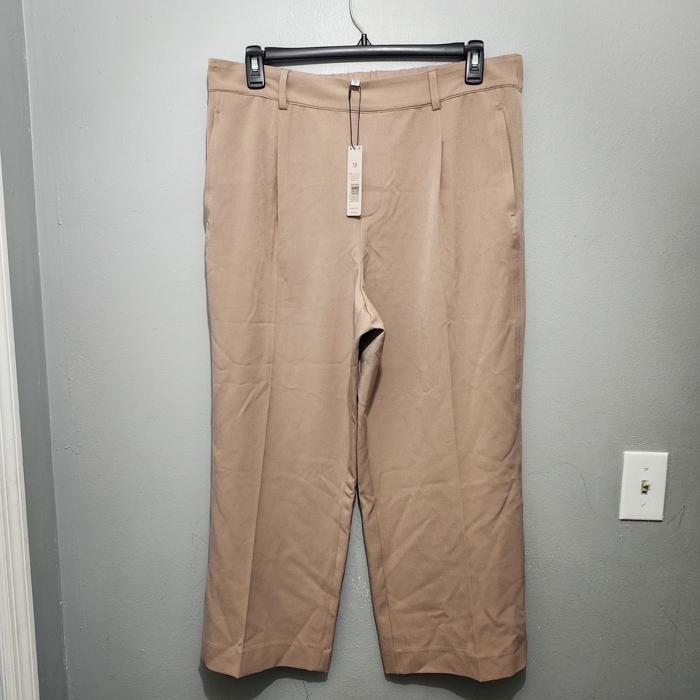 NIC+ZOE Women's Tan Wide Leg Pants